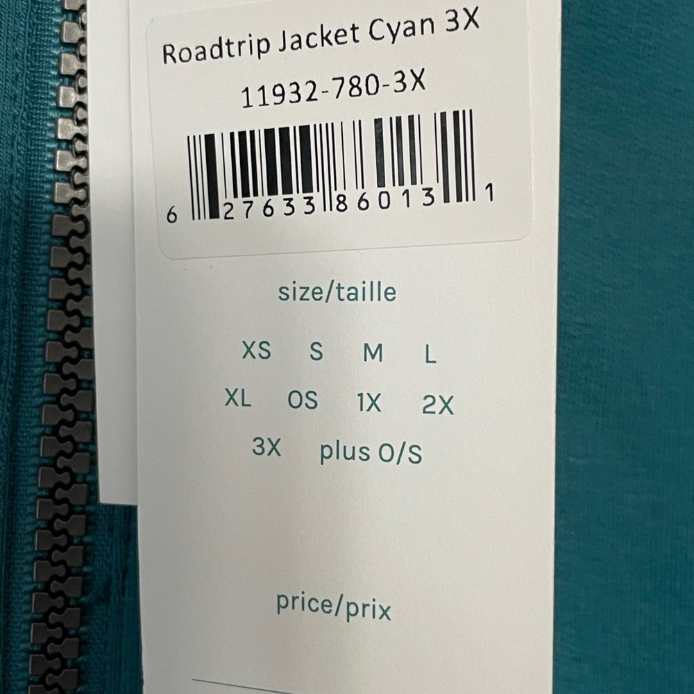 NWT Neon Buddha Roadtrip Women's Jacket 3X Color Green/Teal “Cyan” - Picture 8 of 16